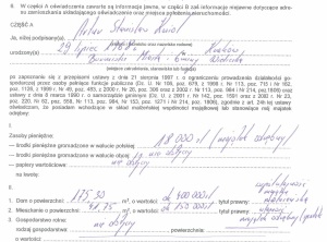 fragment oświadczenia burmistrza Wieliczki